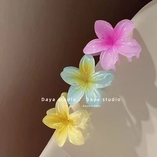 กิ๊บติดผม ลายดอกไม้ สีแคนดี้ สไตล์เกาหลี สําหรับผู้หญิง 2024