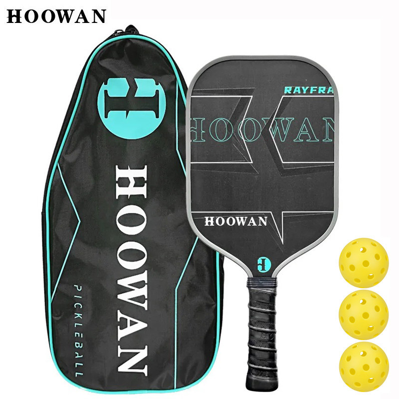 Howan RAYFRA Pickleball Paddle T700 ดิบคาร์บอนพื้นผิว Polymer Honeycomb Core 16 มม.สไตล์ที่น่ารังเกียจ Pickle Ball Racket พร้อมกรณี