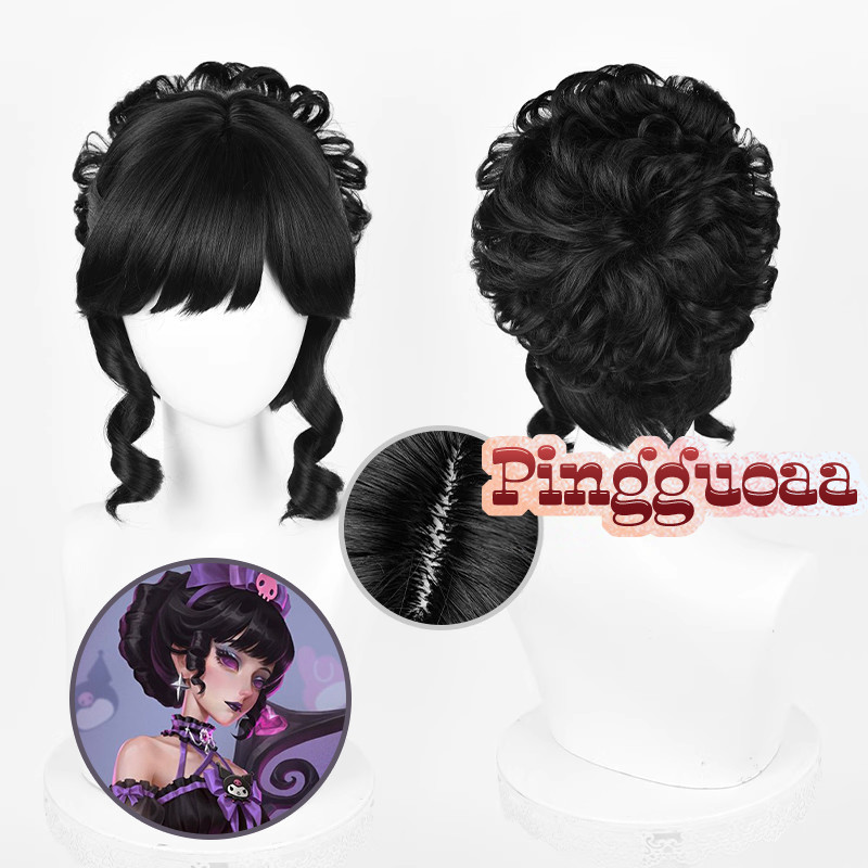 【Manmei】Identity V Sanrio Merry Kuromi Cosplay Wig Heat Resistant Synthetic Hair