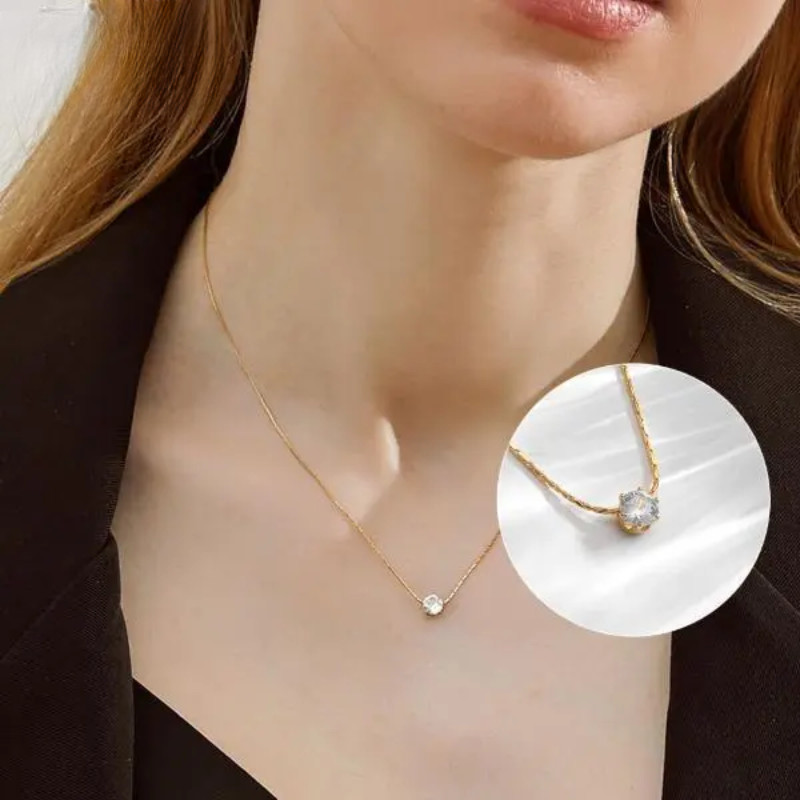 Minimalist สร้อยคอผู้หญิง Non Tarnish Jewelries เครื่องประดับสแตนเลส Kwentas เครื่องประดับแฟชั่นสร้อยคอของขวัญ