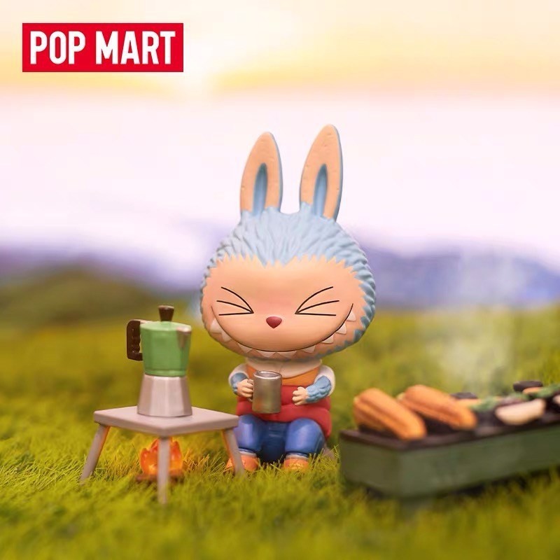 Pop Mart Bubble Mart labubu labubu Wizard Wilderness Travel Series Camping ยืนยันการเดินป่า