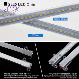 [mayhome] Ac220v ไฟ LED บาร์ความสว่างสูง 2835 คลิป LED 30 ซม. 40 ซม. 72LEDs ฮาร์ดสตริปประหยัดหลอด LED {TH}