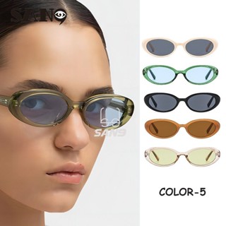 สินค้าพร้อมCOD (San9)แว่นกันแดด Cat Eye แฟชั่นทรงแคทอายย้อนย…