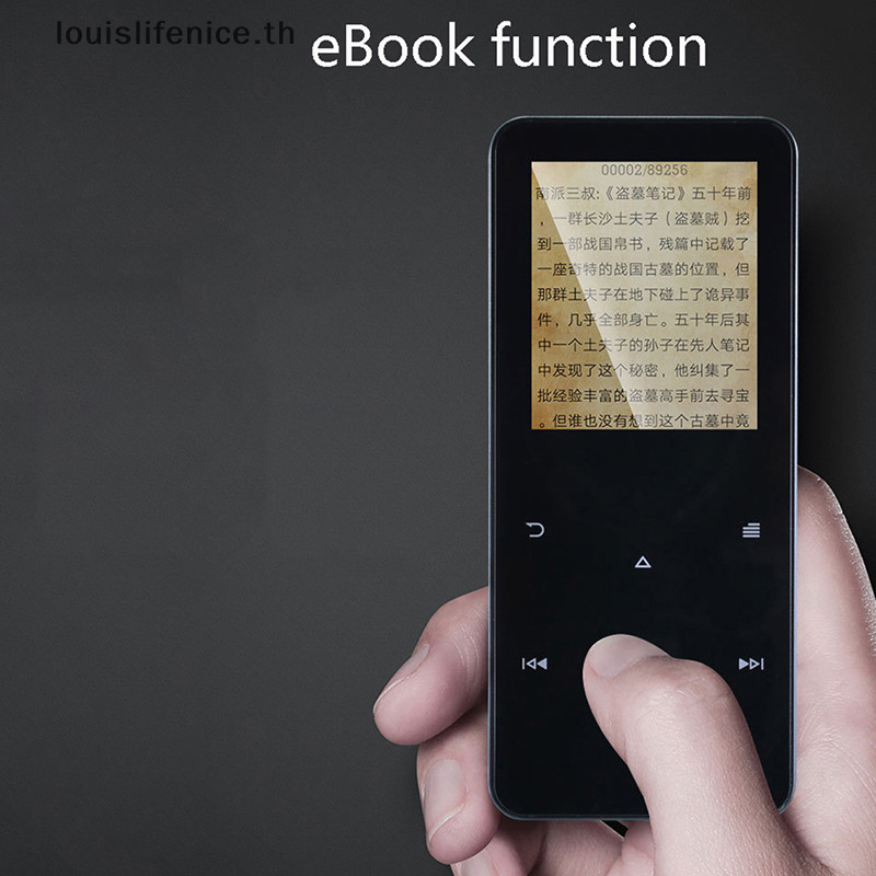 Lnth เครื่องเล่น MP4 พร้อมลําโพงในตัว Touch Key Video Player 1.8 นิ้วโลหะ Hifi Player Walkman HOT