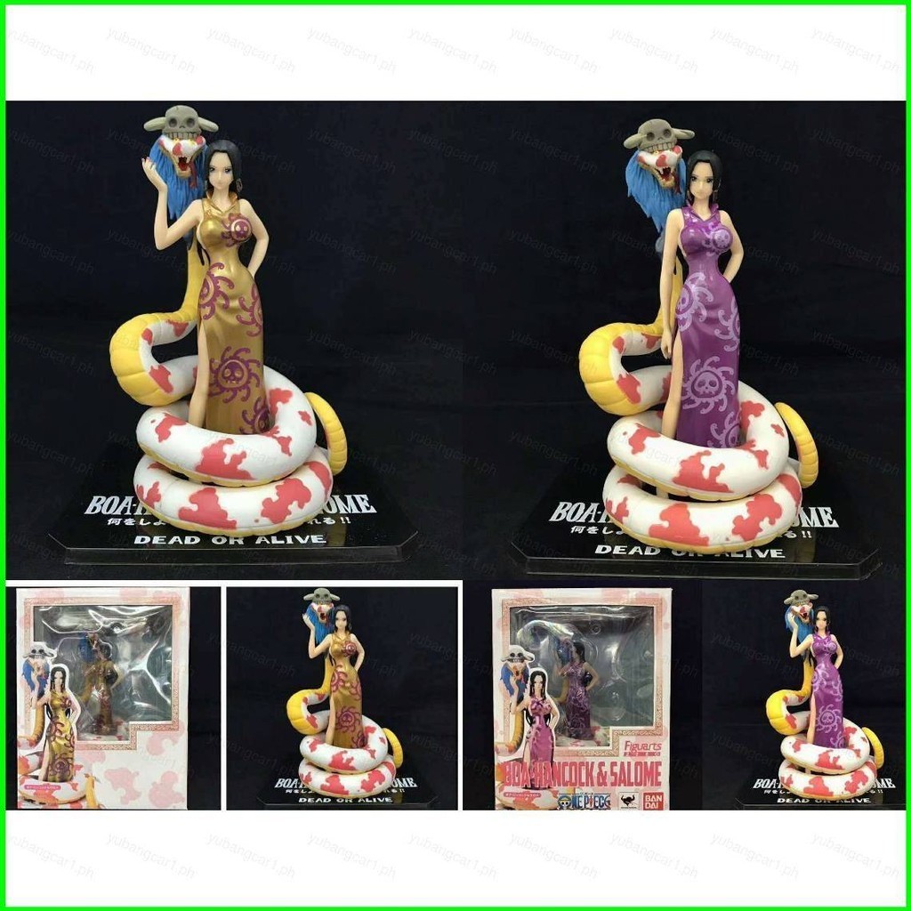 Yb1 ONE PIECE Action Figure Boa Hancock ทองและสีม่วงเสื้อผ้า Salome ตุ๊กตาของเล่นสําหรับของขวัญเด็กคอลเลกชัน