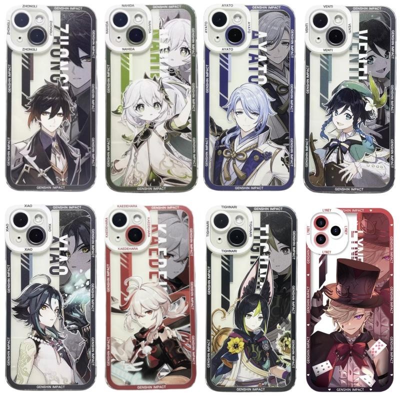 SAMSUNG เคสโทรศัพท์สําหรับsamsung Galaxy A12 A03 A32 A52 A54 A50 A50S A30S A22 A53 A03S A22 A13 ฝาครอบเกมGenshin Impactนุ่มน่ารักTPUอะนิเมะการ์ตูนกันกระแทกซิลิโคนใส