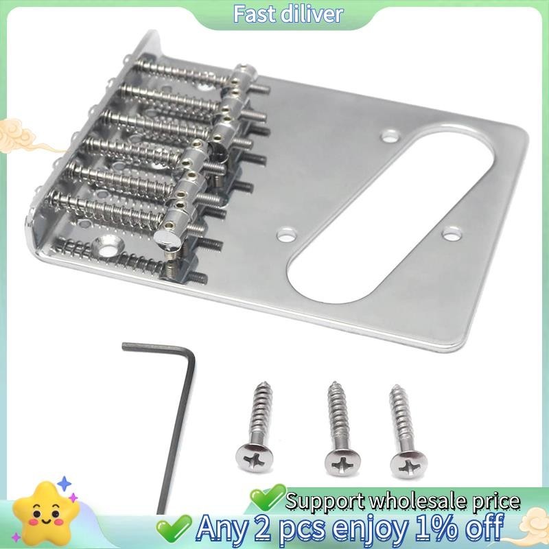 สไตล์วินเทจ 6 สายอานด้านบน Loader Bridge สําหรับ Telecaster สไตล์กีตาร์ไฟฟ้าอะไหล่เปลี่ยน