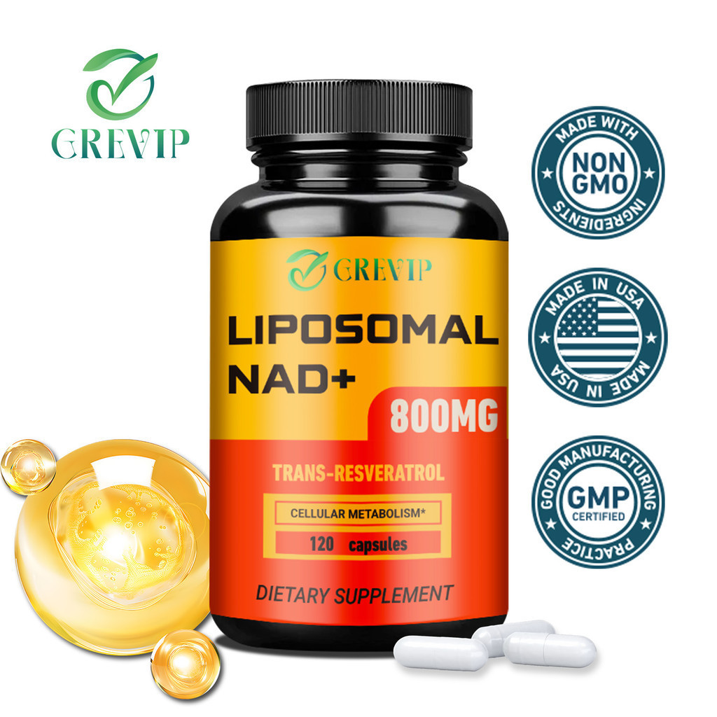 Greep Liposomal Nad+, Trans-Resveratrol 800Mg- เพิ่มพลังงานลึกภายในเซลล์ ผิวหน้าอ่อนเยาว์และการเผาไหม้ที่ดี สารต้านอนุมูลอิสระขั้นสูง