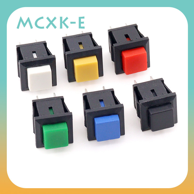 Ds-430 Small Square Self-Reset ไม่มีสวิตช์ปุ่มล็อคสวิตช์สวิตช์ไฟปกติเปิดกดบน