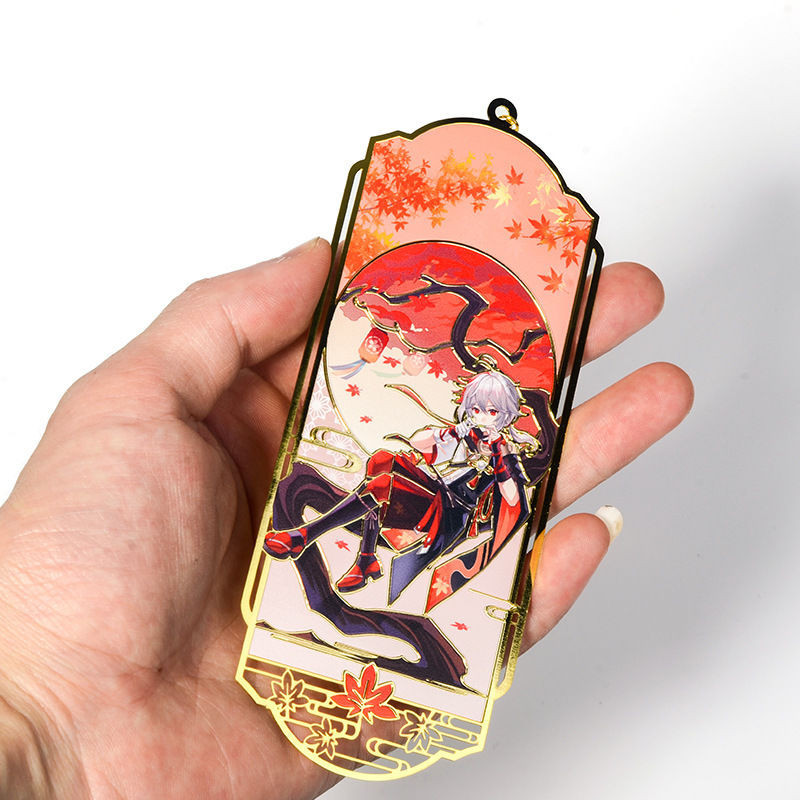 Original Peripheral Hollow Metal Bookmark Feng/Fengyuan Wanye Hardcover Two-Dimensional Souvenir