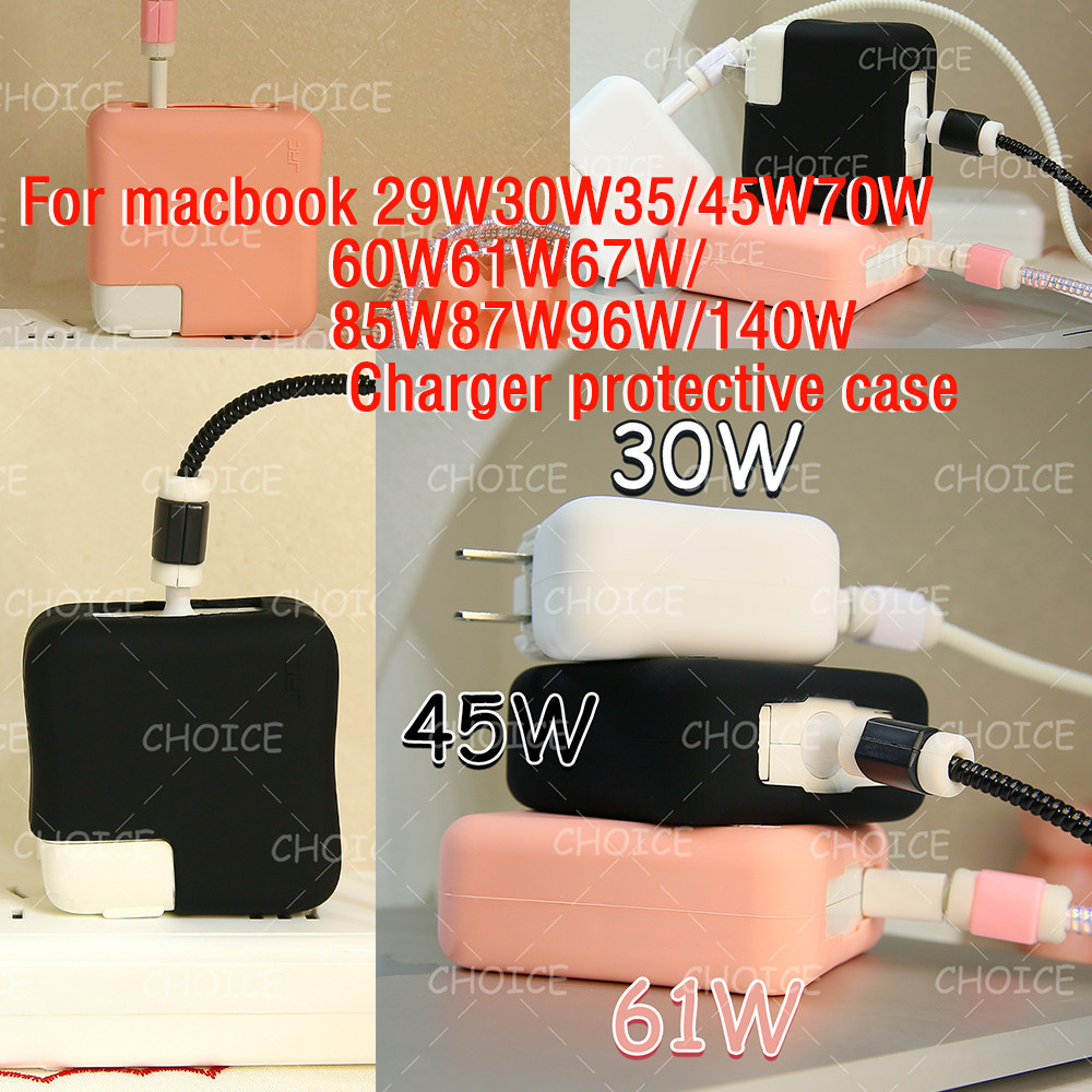 สําหรับair 13 การ์ตูนซิลิโคนกรณีชาร์จป้องกันสําหรับMacbook Air 13 A2179 A2337 30W 35W M1 Pro13 pro 1