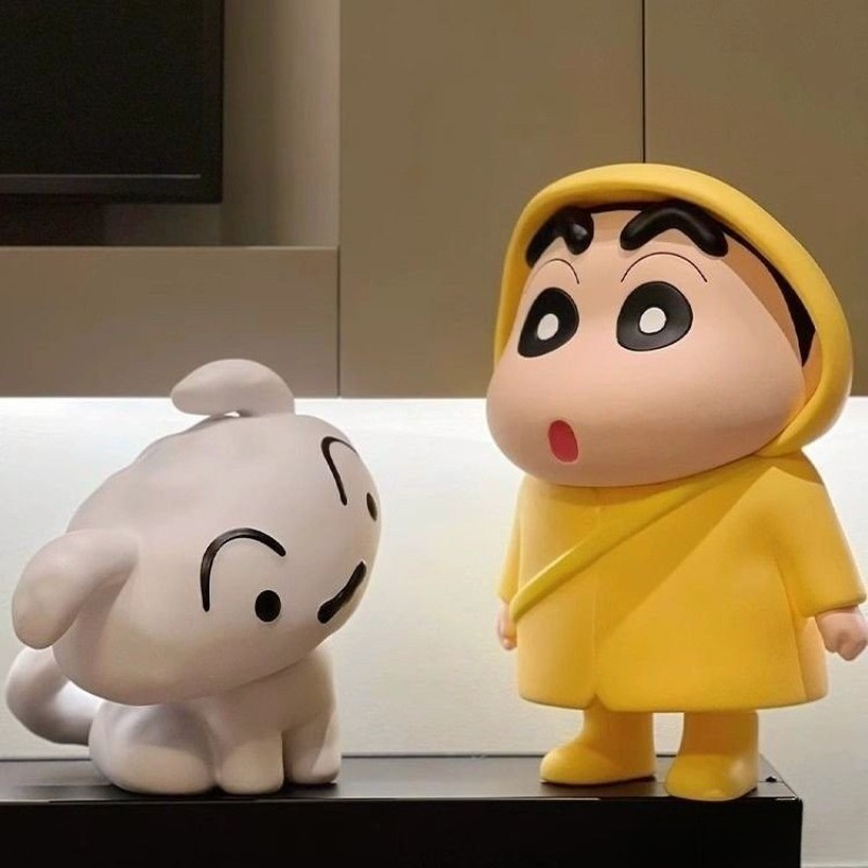 40 ซม./23 ซม.เสื้อกันฝน Crayon Shin chan เครื่องประดับทําด้วยมืออะนิเมะอุปกรณ์ต่อพ่วงอินเทรนด์ของเล่นเครื่องประดับ