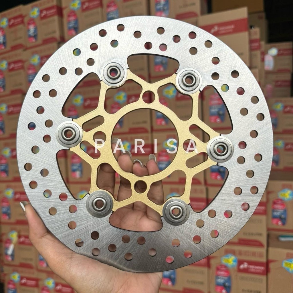 จานจูปิเตอร์ งานเทียม ใส่W110i/125LED(12-23)ได้เลย ระยะรูแปลงมาแล้ว