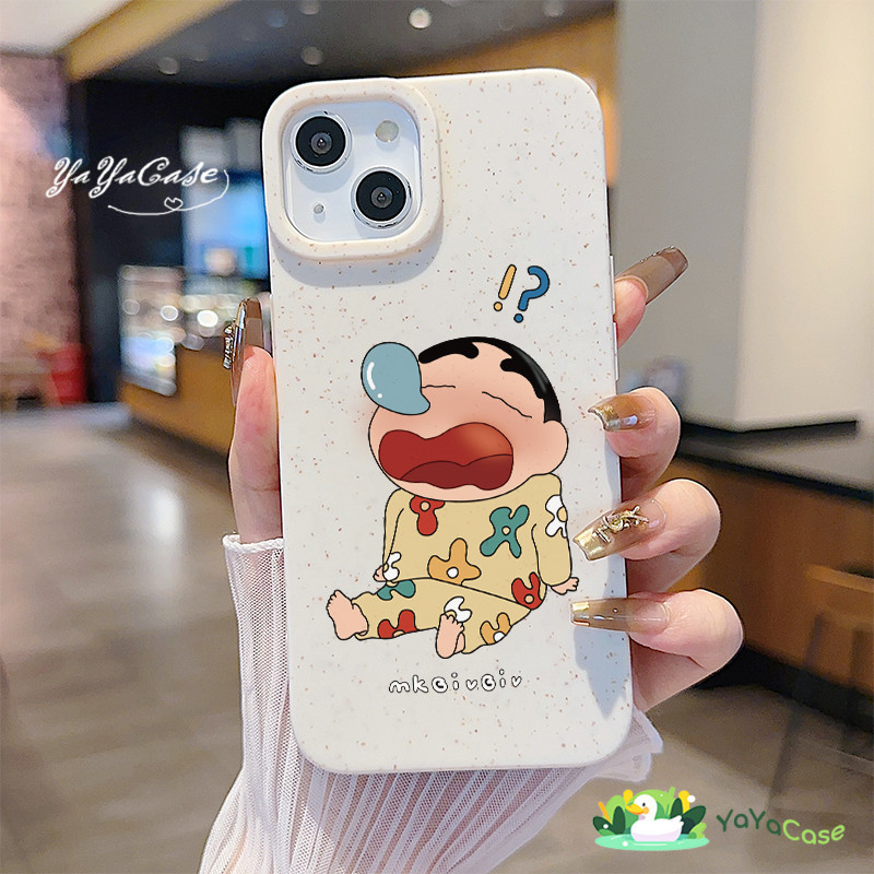 สำหรับ iPhone11 13 Case For เคสไอโฟน15 14 12 Pro Max 7 8 Plus X XR XS MAX 12 13 MINI Sleep Shin-chan TPU ข้าวสาลี เคส
