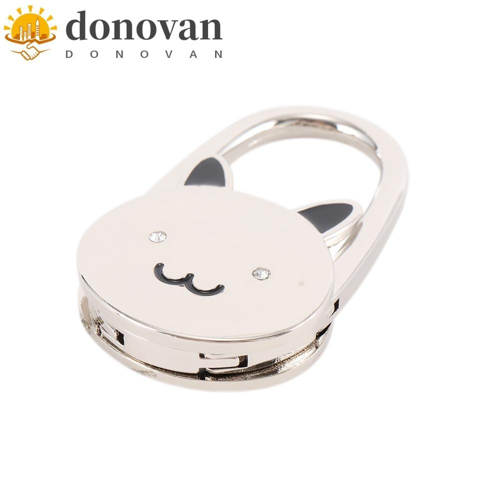 Donvan ตะขอแขวนกระเป๋า แฟชั่น อุปกรณ์เสริมที่ไม่ซ้ํากัน ตะขอแขวนกระเป๋าตั้งโต๊ะแบบพับได้