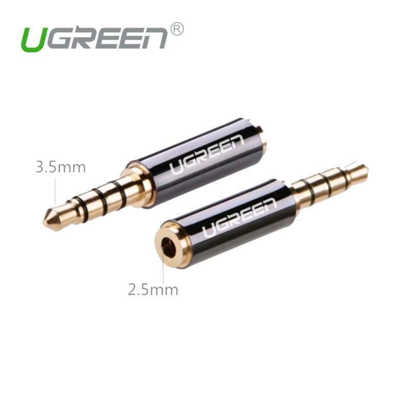 UGREEN รุ่น 20502 หัวแปลง AUX 3.5mm to 2.5mm Male to Female Stereo Studio Adapter Connector