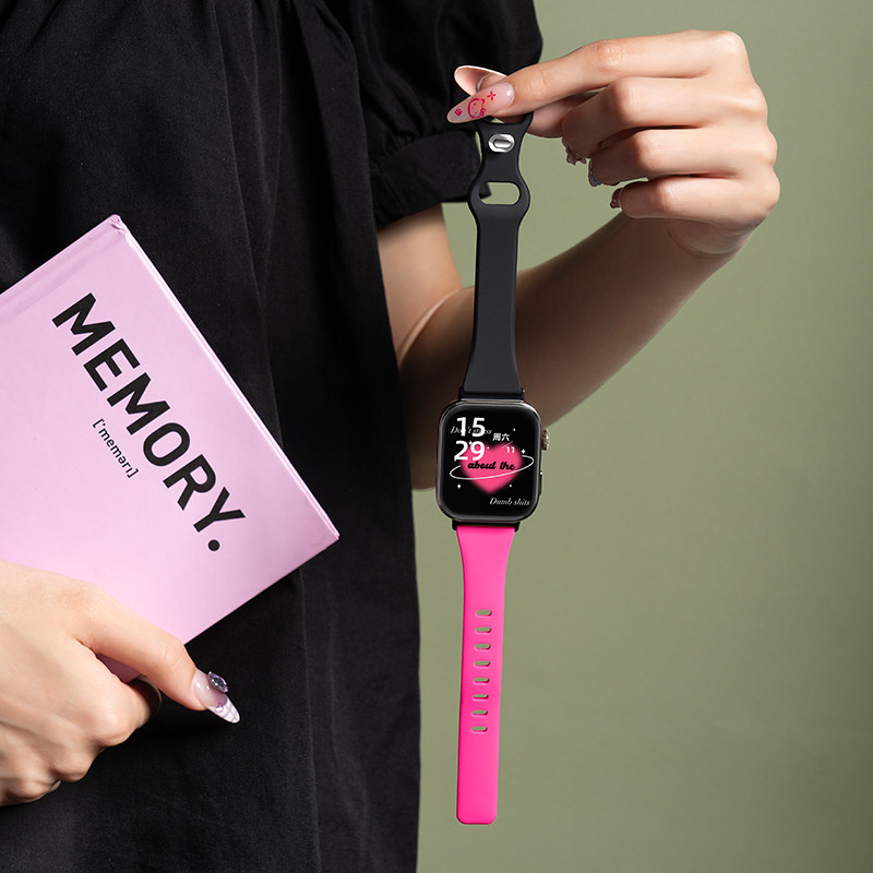 แฟชั่นตุ๊กตาบาร์บี้สีชมพูซิลิโคน สายเปลี่ยนสําหรับ Huawei Watch Fit 4/5 Pro/Fit 3/2/ใหม่/รุ่นพิเศษ Smartwatch