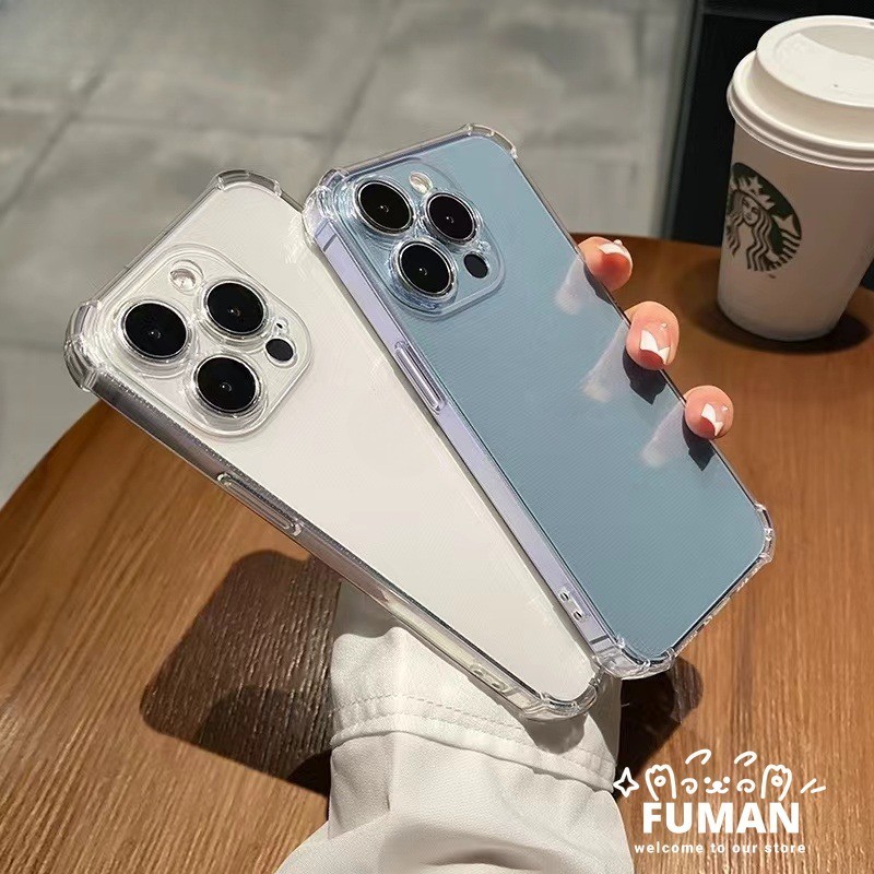 สําหรับ Xiaomi Poco F6 Pro X6 Pro M6 Pro C65 Redmi 13 13C 13R A3 K70 Pro Ultra Turbo 3 K70E หมายเหตุ 13 Pro 4G ฝาครอบโปร่งใสกันกระแทก Anti-fall Soft Simple เคสโทรศัพท์พร้อมถุงลมนิรภัย