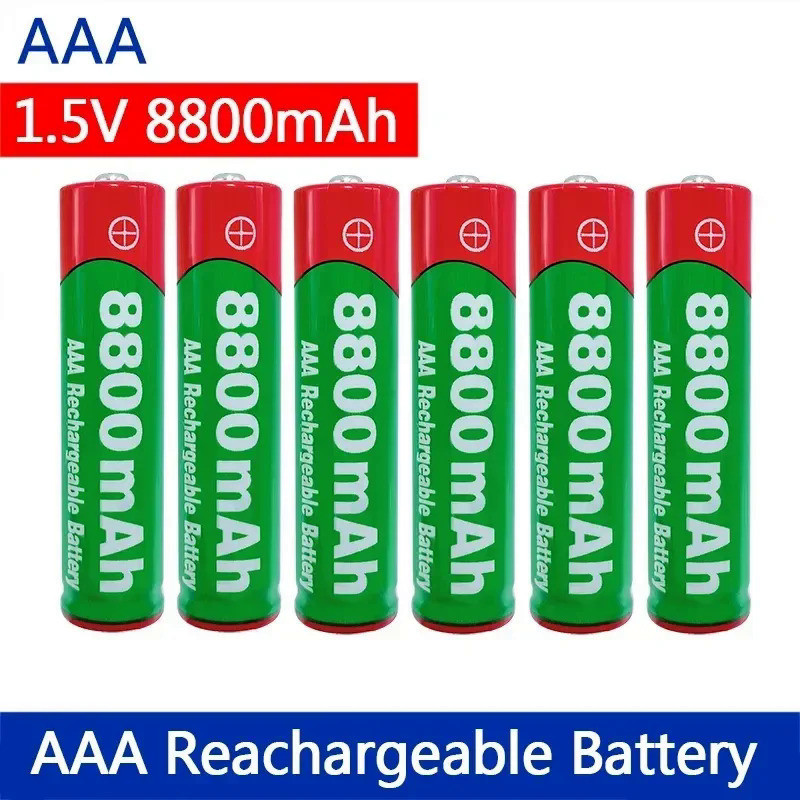 AAA Battery 1.5V Rechargeable AAA Battery 8800mAh AAA 1.5V New Alkaline Rechargeable Battery for Led