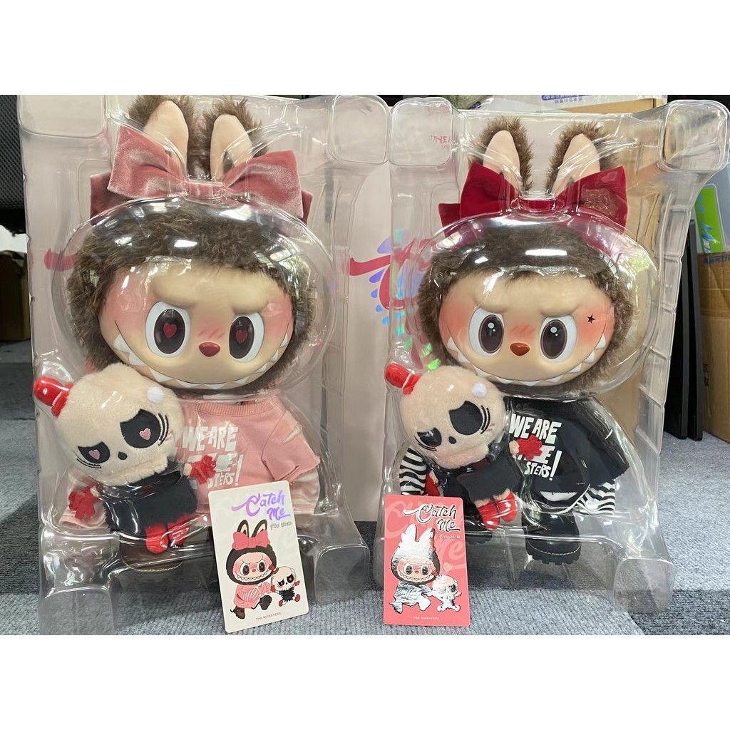 【พร้อมส่ง】POPMART LABUBU Catch Me! THE MONSTERS Catch Me lf You Like Me Series Vinyl Doll Gift Box a