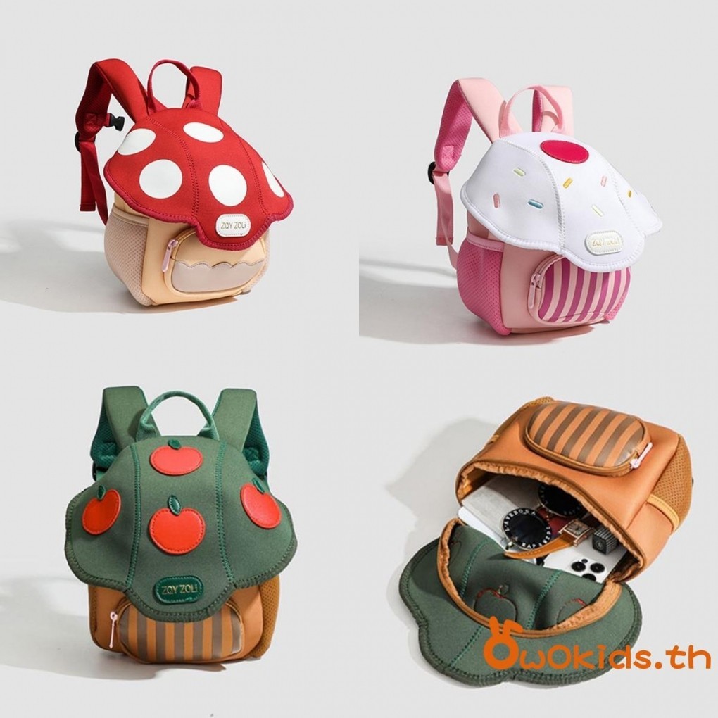 Grao-mushroom กระเป๋าเป้สะพายหลังสําหรับเด็กน่ารักโรงเรียนอนุบาลกระเป๋าเดินทางขนาดเล็ก Nice ของขวัญก่อนวัยเรียนกระเป๋านักเรียนสําหรับเด็กวัยหัดเดินเด็กผู้หญิง