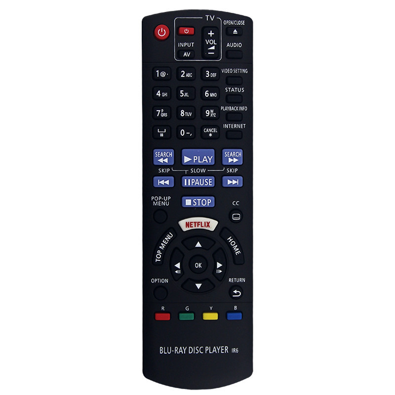 เข้ากันได้กับดีวีดี Panasonic N2QAYB001206 Dmp-bd83 DMP-BD84 DP-UB820K DP-UB824 DMP-UB200 รีโมทคอนโทรล N2QAYB001167 อะไหล่เปลี่ยน