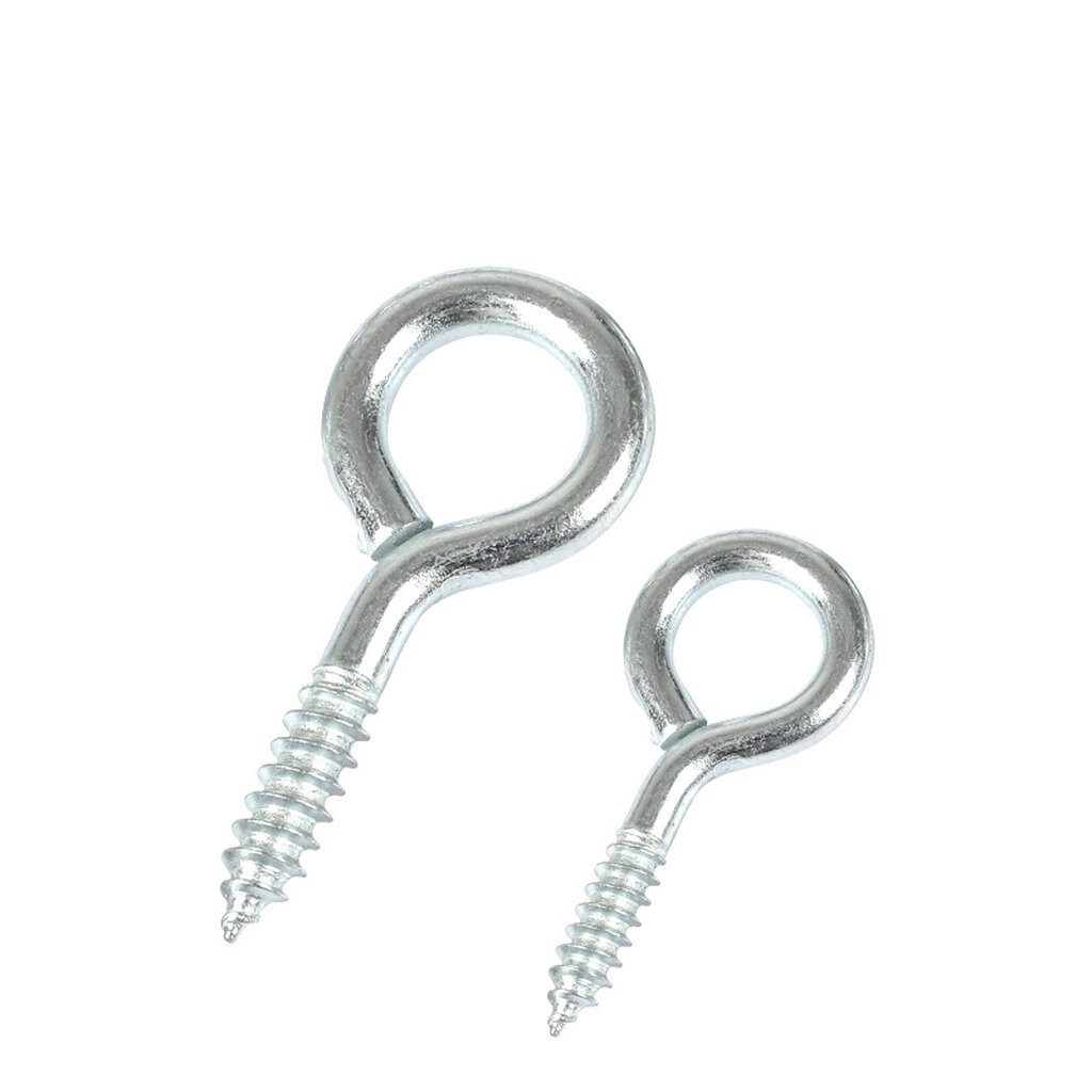 ขายส่ง(50ชิ้น, 100ชิ้น) สกรู ตะขอห่วงกลม สกรูเกลียว (Ring Screw)