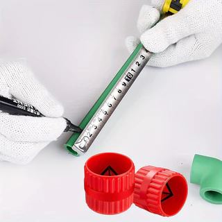 1 PC ท่อ Deburring Reamer สีแดง Inner-Outer Reamer ท่อ Chamfer เครื่องมือสําหรับ PVC ทองแดงอลูมิเนียมหลอด