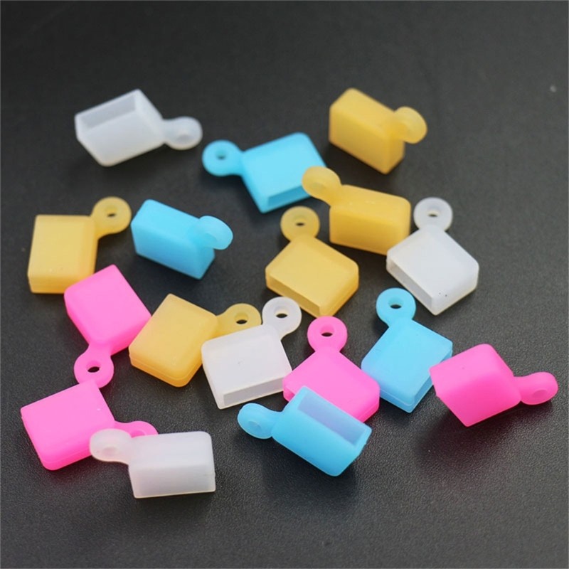 Rox 5 ชิ้นซิลิโคน USB แฟลชไดรฟ์ฝาครอบป้องกันพร้อมเชือกเส้นเล็กความยืดหยุ่นที่แข็งแกร่ง - รูปที่ 2