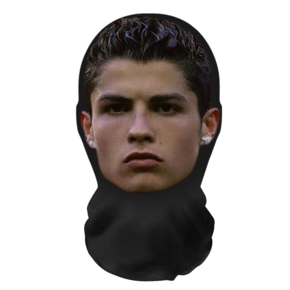 ฟุตบอล Star Neymar Ronaldo Face Mask Performance Prank Headgear Full Face Mask Balaclava Hat สําหรับแฟนๆ