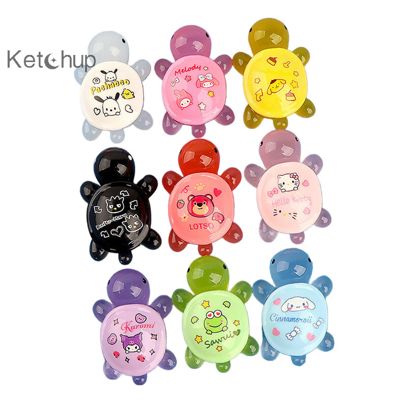 ซอสมะเขือเทศ 5 ชิ้น Mini Luminous Sanrio เต่าเครื่องประดับรถ Micro Landscape Decor ตุ๊กตา House ฉากตกแต่งเดสก์ท็อปปลาตกแต่งของเล่น Nice