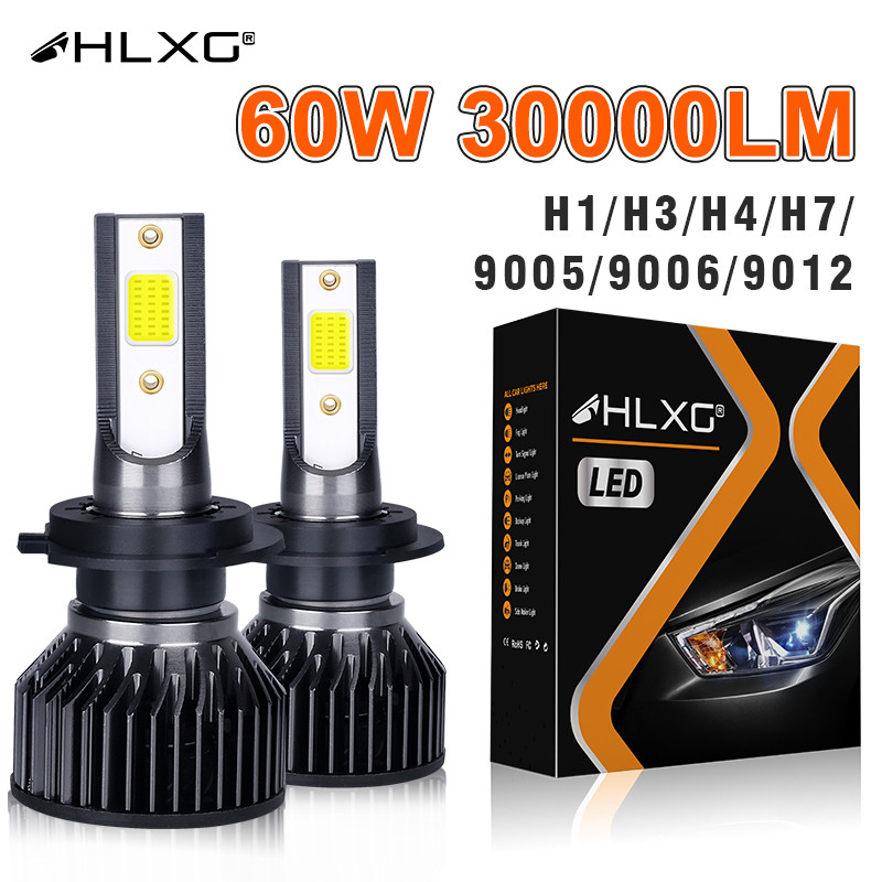 H4 H7 LED ไฟหน้ารถ LED Canbus H1 H8 H9 H11 9005 HB3 9006 HB4 หลอดไฟ LED อัตโนมัติหมอกไฟ 6000K 12V