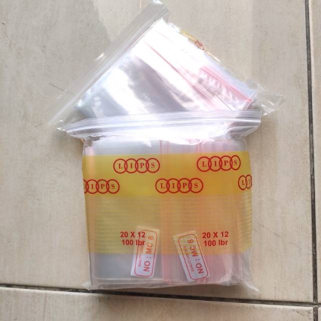 คลิปหนีบพลาสติกขนาด 12x20 ถุงหนีบพลาสติกซิปล็อค