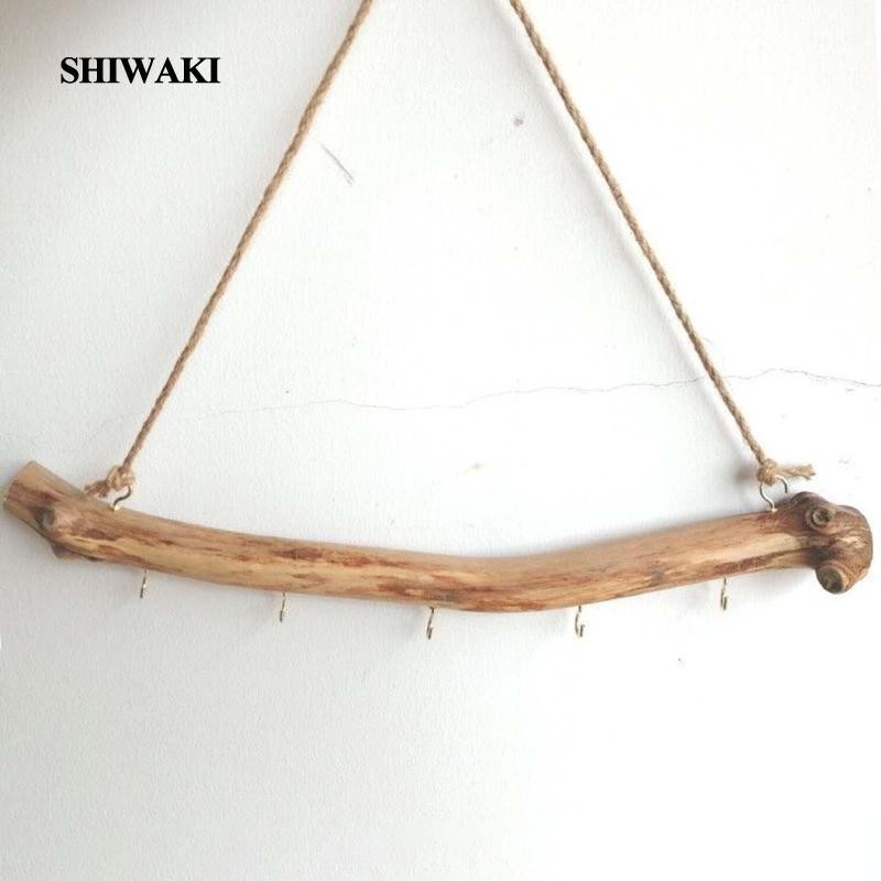 [Shiwaki] ตะขอไม้ ติดผนัง สไตล์วินเทจ สําหรับแขวนหมวก
