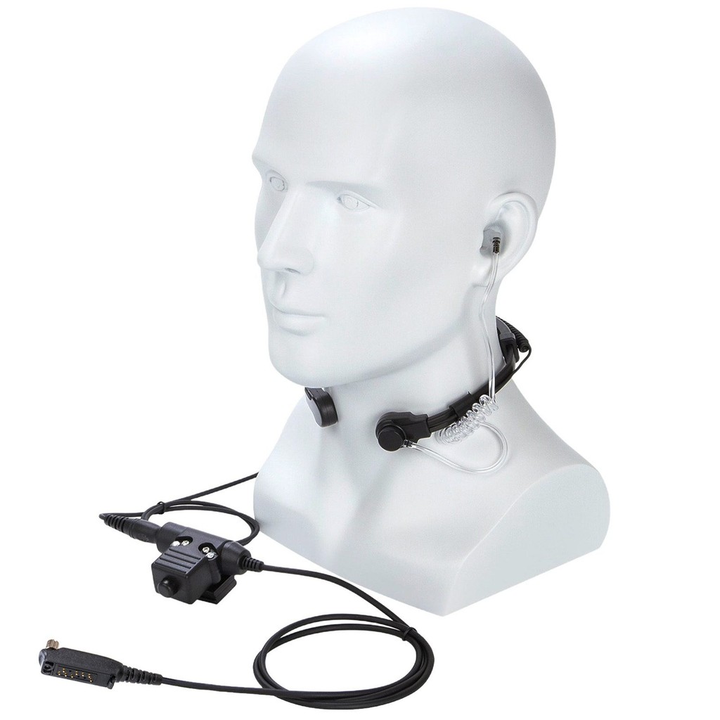 ชุดหูฟังลดเสียงรบกวนควบคุมด้วยคอ U94 PTT สําหรับ Sepura STP8000 STP9000 ชุดหูฟังไมโครโฟนคอคอคอ