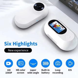 🚚ท้องถิ่น🚚 กล้องปลอกคอสัตว์เลี้ยง ไม่ต้องใช้ Wifi กล้องกีฬาขนาดเล็ก HD 1080P กล้องไร้สาย Choker ปลอกคอสุนัขติดตามพร้อมบันทึกวิดีโอ