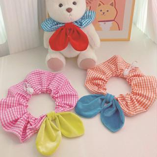 ผ้าเช็ดน้ําลายสัตว์เลี้ยง อิน ฤดูร้อนลายสก๊อตสดแมวเอี๊ยมผ้าพ…