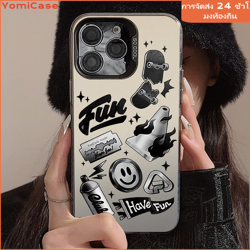 Have Fun เคส Oppo A38 A15 A12 A3s A5 A7 A16 A17 A35 A31 A52 A57 A74 A77 A98 A96 F19 Reno10 คดีโอปโป