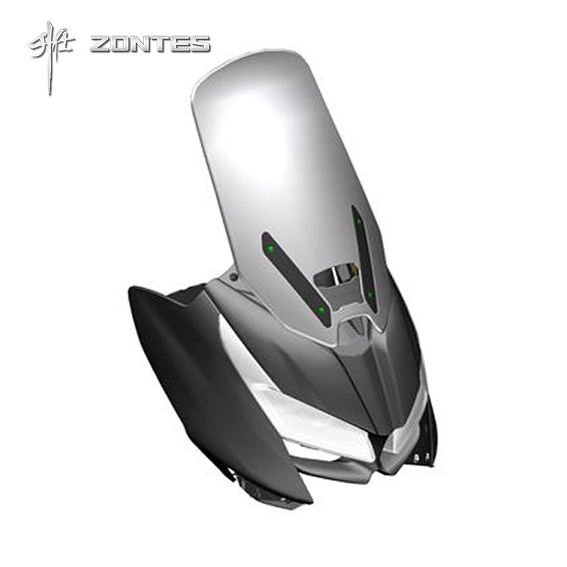 ร้านคนไทยรับประกัน ชิวหน้าหน้ากาก มอเตอร์ไซค์ zontes350 ZT350T-D มอเตอร์ไซค์ scooter ครอบหน้าไฟหน้าอ