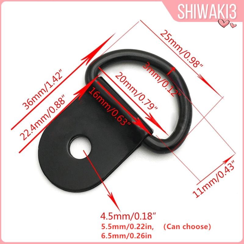 10 ชิ้น รูปตัว D ผูกลงสมอ ฟิตติ้ง สําหรับรถพ่วง RV - รูปที่ 3