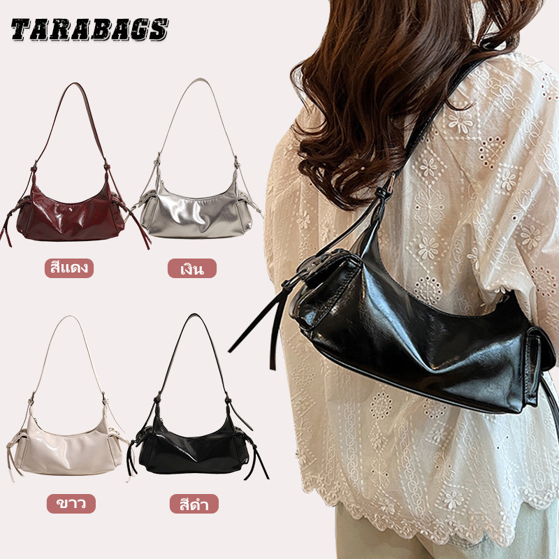 Tarabags กระเป๋าสะพายไหล่ กระเป๋าสะพายเดี่ยว กระเป๋าถือ หลายช่อง สไตล์เกาหลี เชือก Drawstring สําหรับสตรี