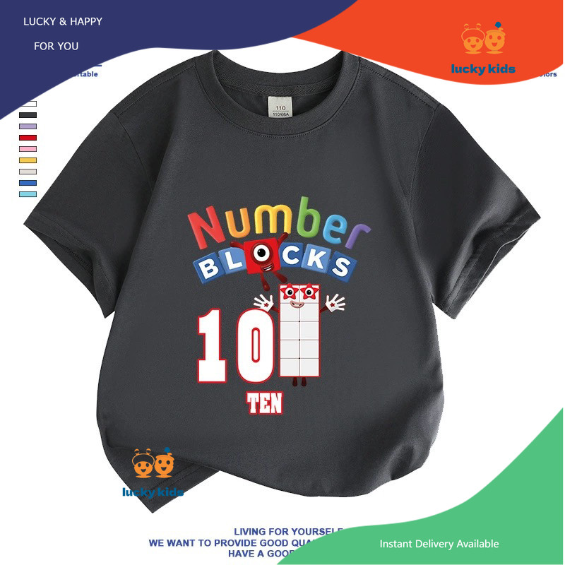 (จัดส่งเร็ว ๆ นี้)เสื้อยืดผ้าฝ้ายสำหรับเด็ก Numberblock-6 มีความยืดหยุ่นไม่เสียรูปง่ายไม่ซีดจาง นุ่มและระบายอากาศ
