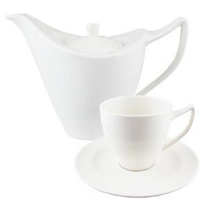 ชุดน้ำชาเซรามิค สีขาว เนื้อแม็กซาดูร่า เกรดเอ สีขาวล้วน กาชา…