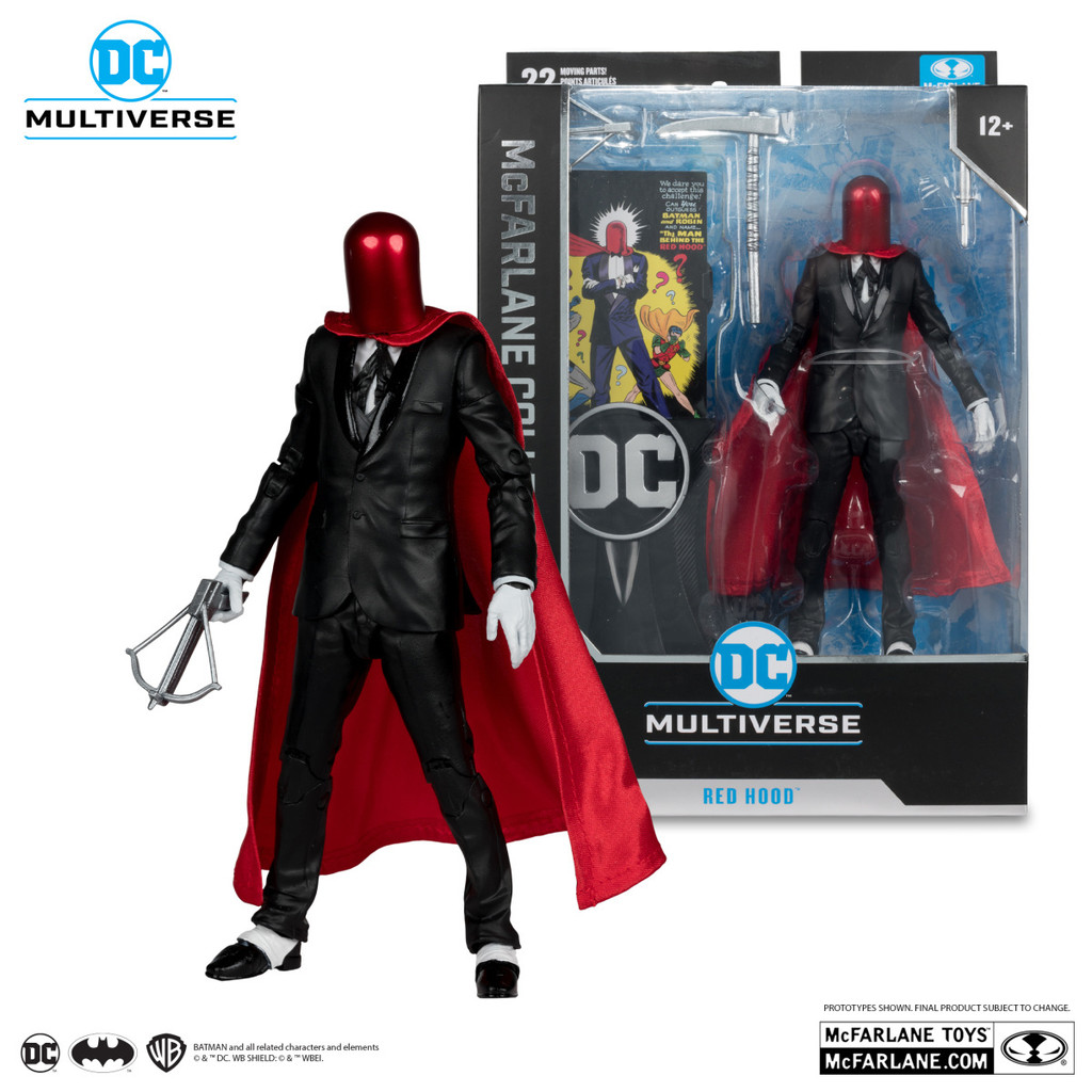 [ของแท้] Mcfarlane DC Collector Red Hood 23 ซม.โมเดลตุ๊กตาตกแต่งที่สามารถเคลื่อนย้ายได้