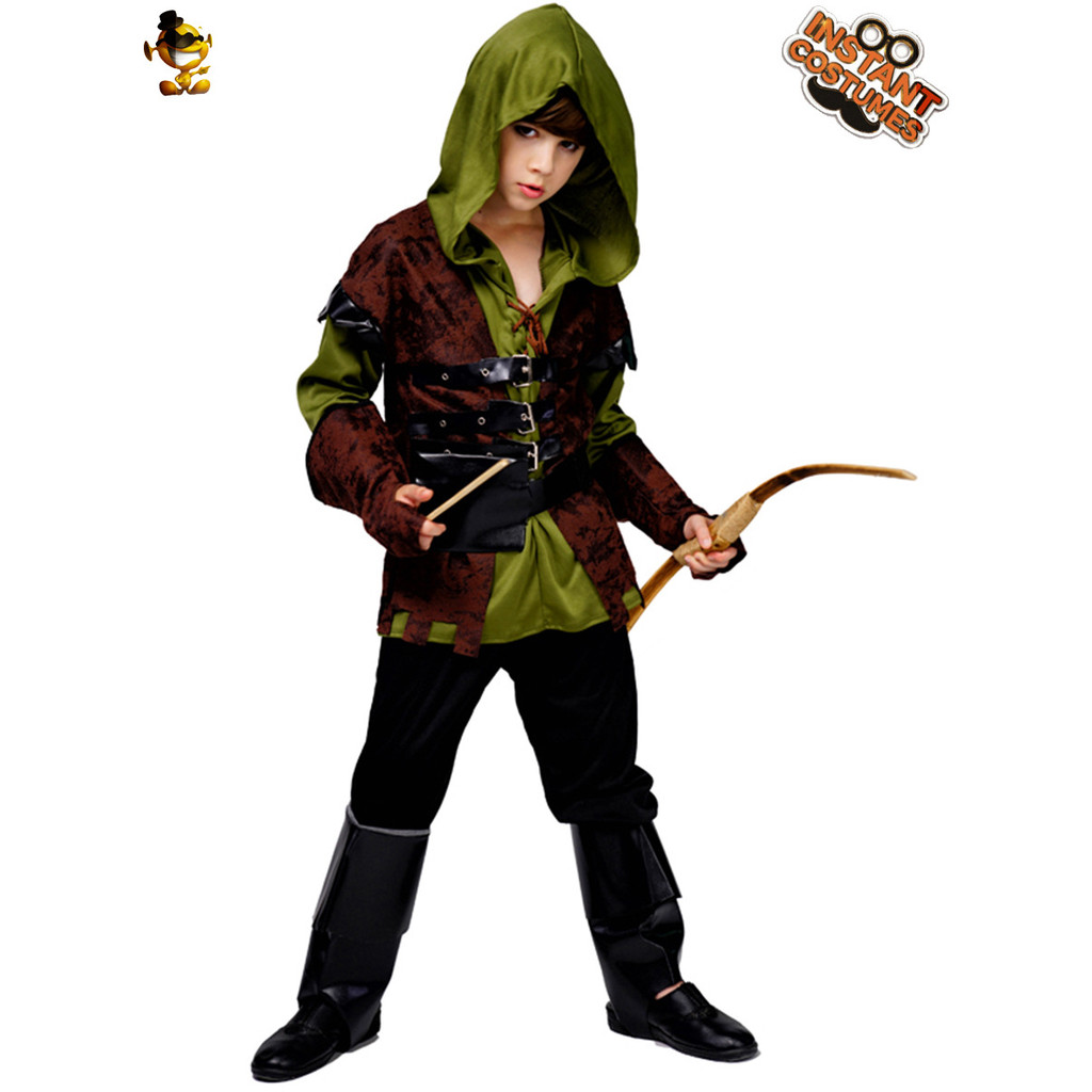 Grand Theft Auto Archer เสื้อผ้าเด็กผู้ชายเสื้อผ้านักล่าฮันเตอร์เด็กสไตล์ผู้ชายฮาโลวีน cos ปาร์ตี้ชุดคาร์นิวัล