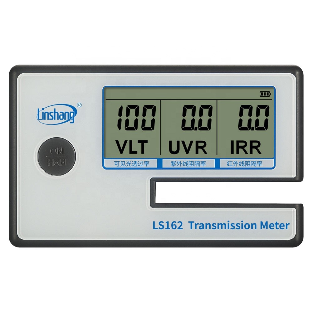 Goyojo สีหน้าต่างแบบพกพาเครื่องวัดเกียร์ Linshang LS162 วัด IR Remove UV Blocking Rate Visible Light Transmittingance