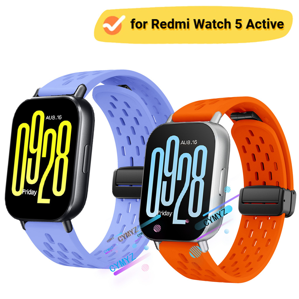 สาย Redmi Watch 5 Active สายซิลิโคน Xiaomi Redmi Watch 5 Lite สายสายรัดข้อมือกีฬา