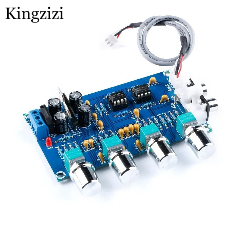 Xh-m164 NE5532 สเตอริโอ Pre-amp Preamplifier โทนบอร์ดเสียง 4 ช่องโมดูลเครื่องขยายเสียง 4CH CH วงจรควบคุมโทรศัพท์ Preamp