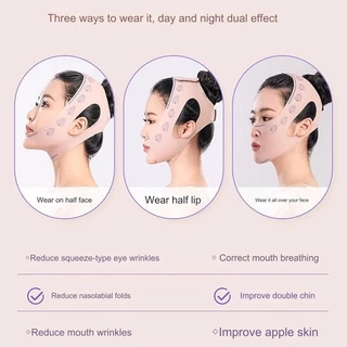 เทปพันหน้ายกกระชับใบ V Shape สายรัดกระชับสัดส่วน สายรัดแก้ม รัดหน้ายกกระชับใบหน้า V Shape สายรัดมาส์กบาง เส้นโครง สายระบายอากาศเรียบ ลดเหนียง