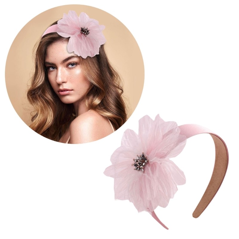 Noe Lady Fascinator หมวก Elagant ที่คาดผม Feathered Headdress สําหรับแต่งหน้าปาร์ตี้ Masquerades Fla